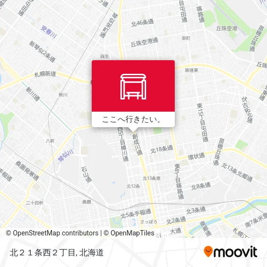 北２１条西２丁目地図