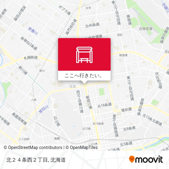 北２４条西２丁目地図