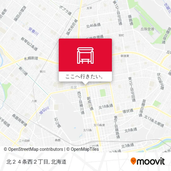 北２４条西２丁目地図