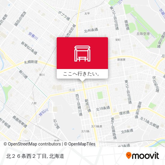 北２６条西２丁目地図