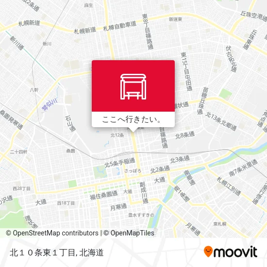 北１０条東１丁目地図
