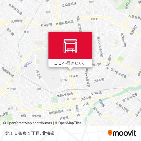 北１５条東１丁目地図