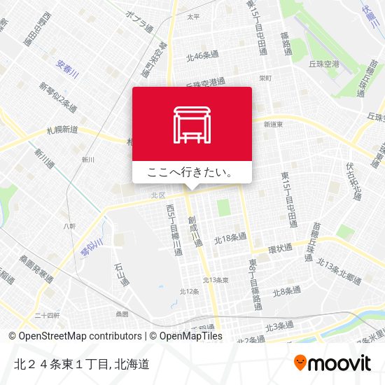 北２４条東１丁目地図