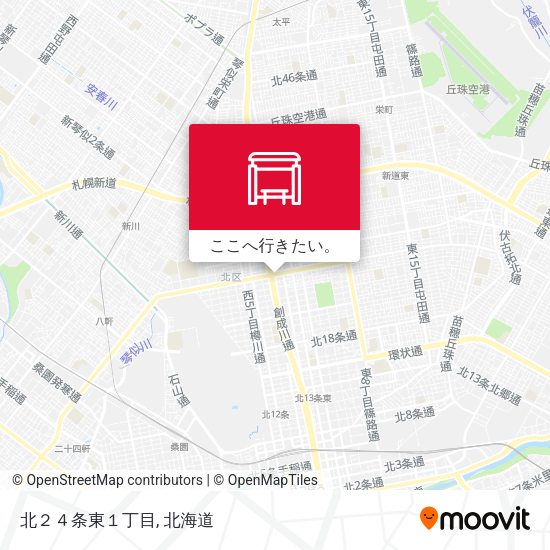 北２４条東１丁目地図