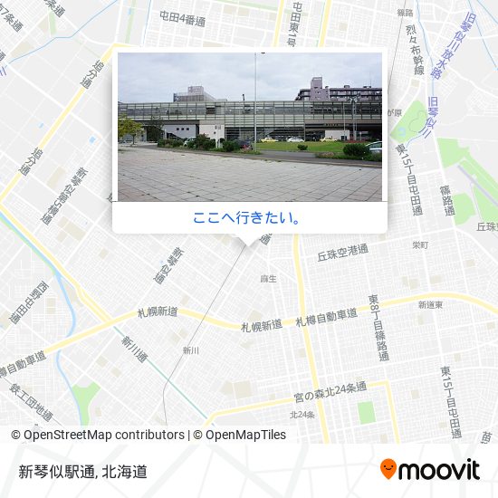 新琴似駅通地図