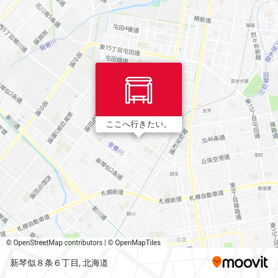 新琴似８条６丁目地図