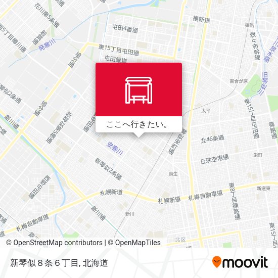新琴似８条６丁目地図