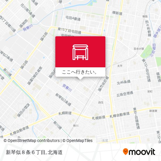 新琴似８条６丁目地図