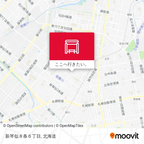 新琴似８条６丁目地図