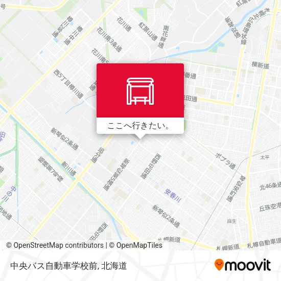中央バス自動車学校前地図