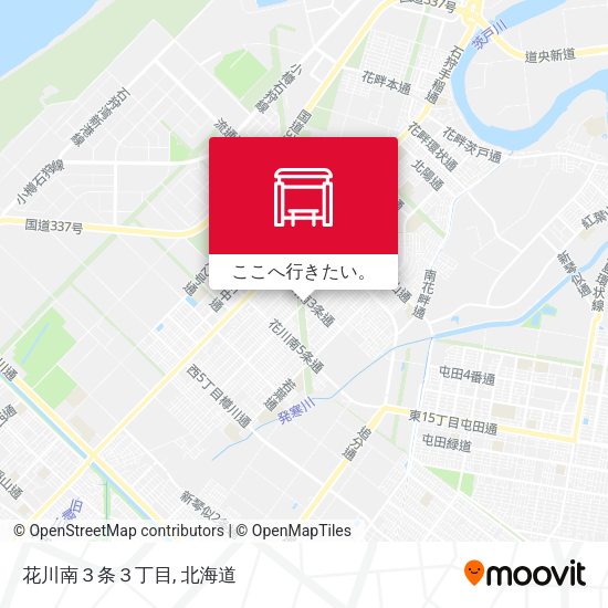 花川南３条３丁目地図