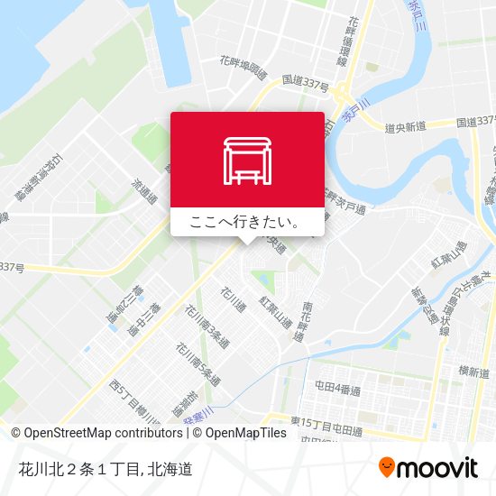 花川北２条１丁目地図