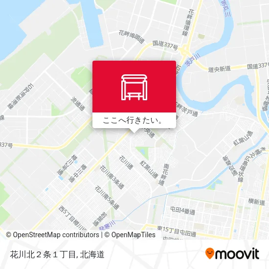 花川北２条１丁目地図