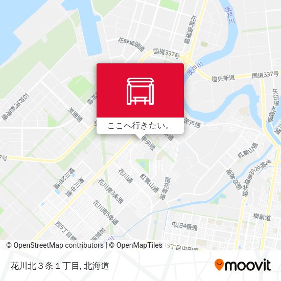 花川北３条１丁目地図