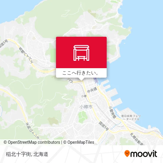 稲北十字街地図
