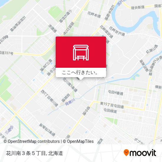 花川南３条５丁目地図