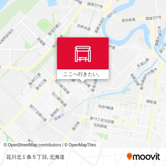 花川北１条５丁目地図