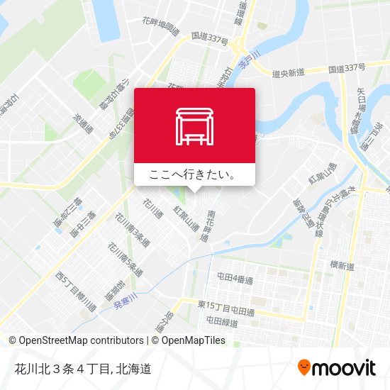 花川北３条４丁目地図