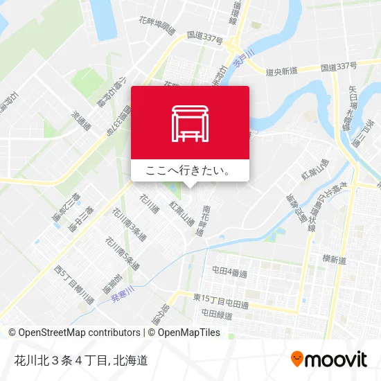花川北３条４丁目地図