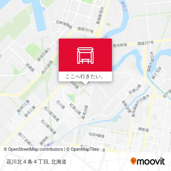 花川北４条４丁目地図
