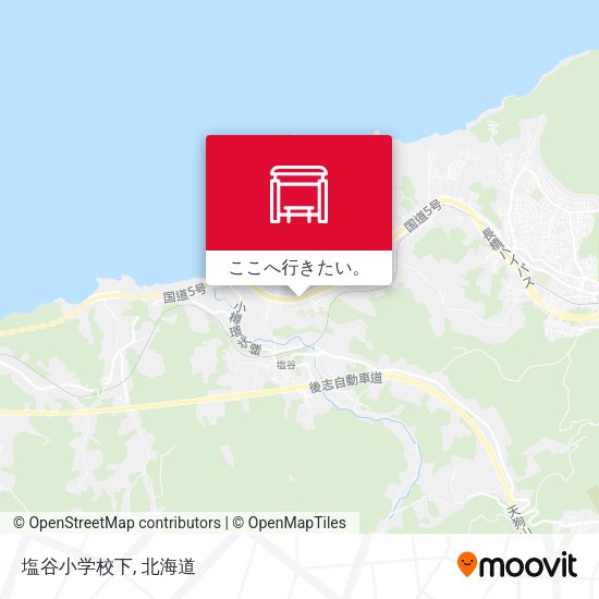 塩谷小学校下地図
