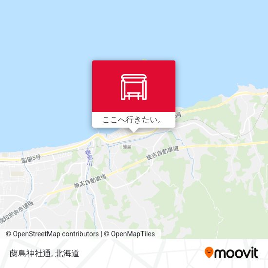 蘭島神社通地図