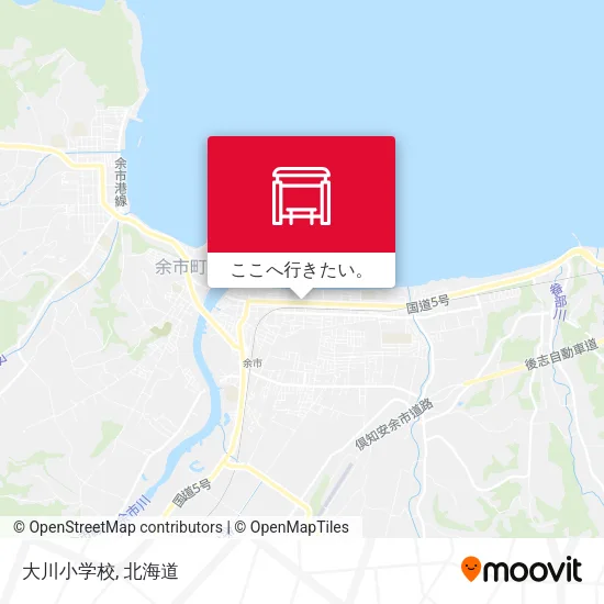 大川小学校地図