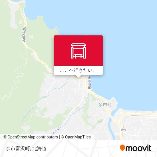 余市富沢町地図