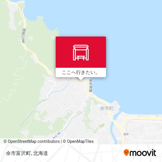 余市富沢町地図