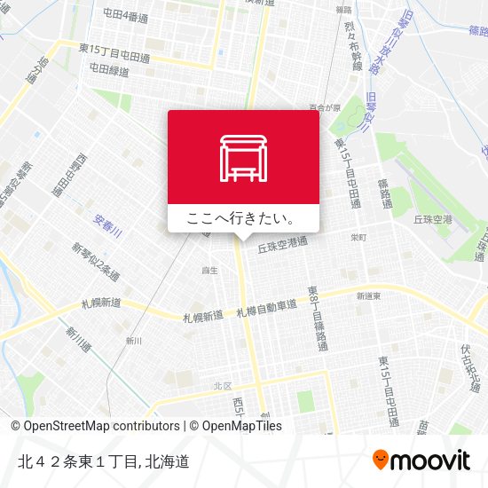 北４２条東１丁目地図