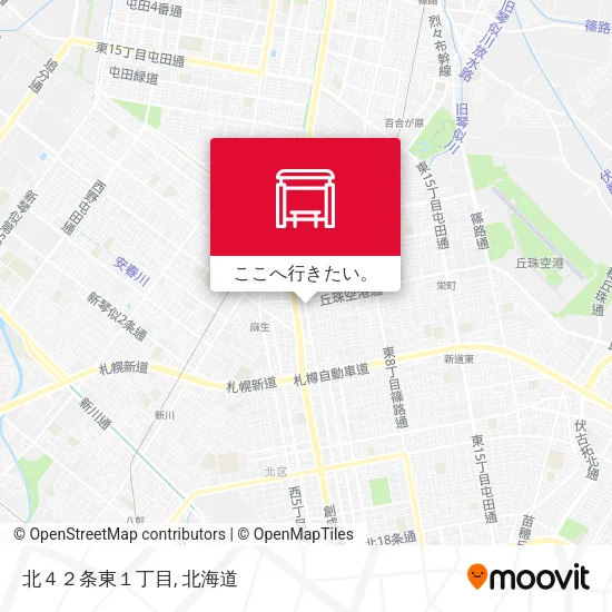 北４２条東１丁目地図