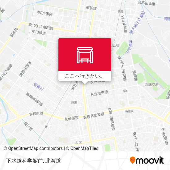 下水道科学館前地図