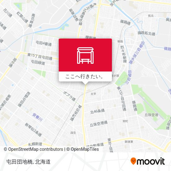 屯田団地橋地図