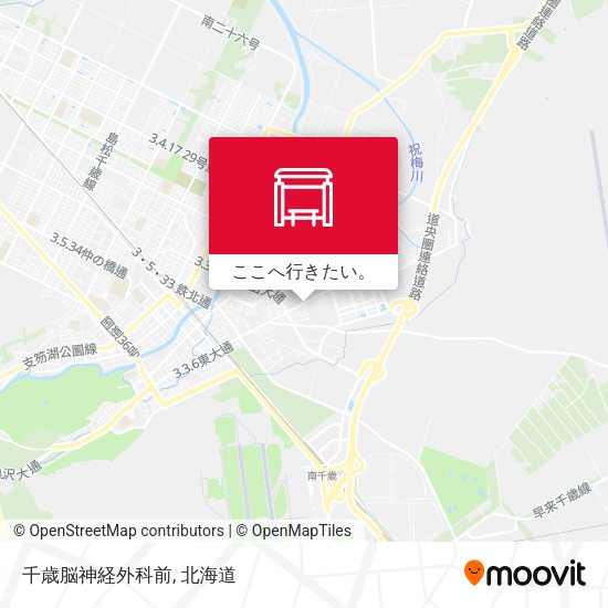 千歳脳神経外科前地図