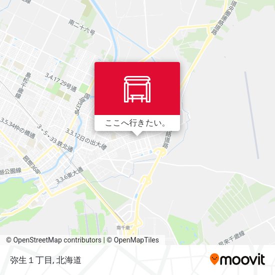 弥生１丁目地図