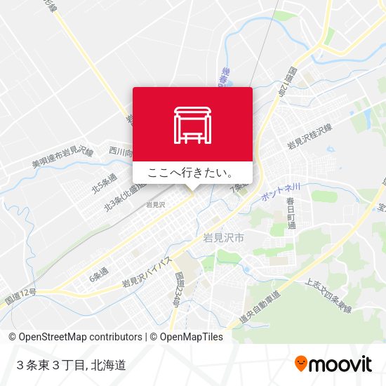 ３条東３丁目地図