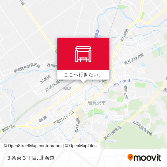 ３条東３丁目地図