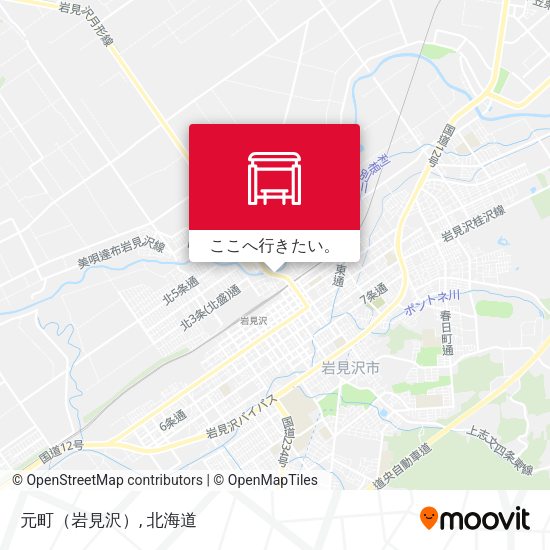 元町（岩見沢）地図