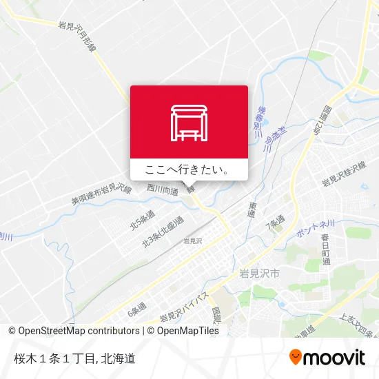桜木１条１丁目地図