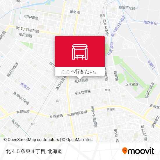 北４５条東４丁目地図