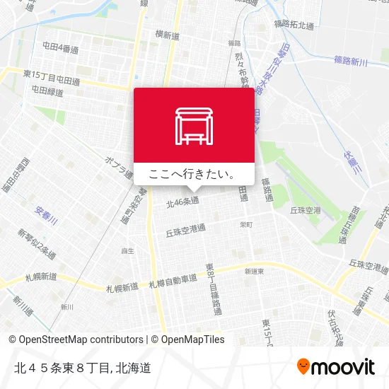 北４５条東８丁目地図