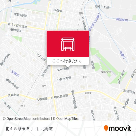 北４５条東８丁目地図