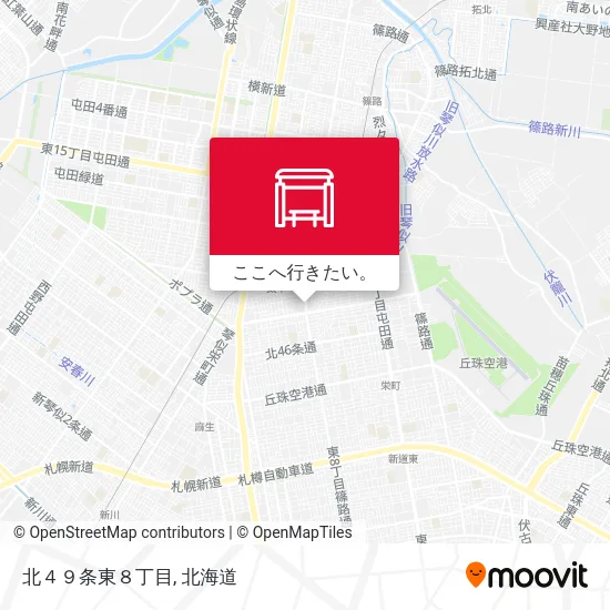 北４９条東８丁目地図