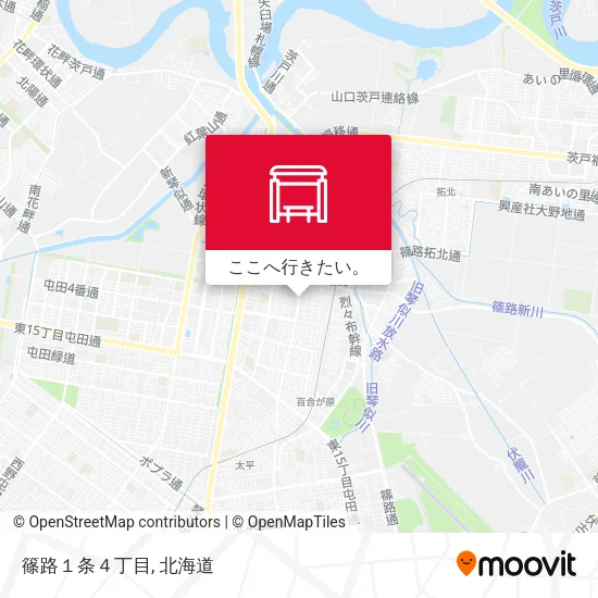 篠路１条４丁目地図