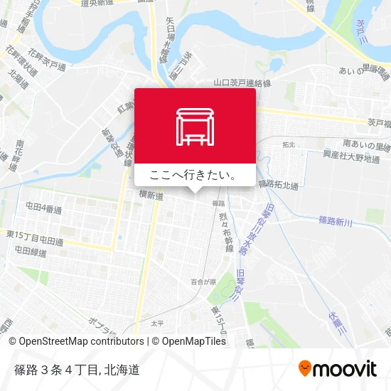 篠路３条４丁目地図