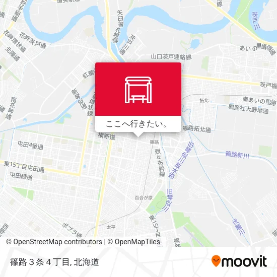 篠路３条４丁目地図
