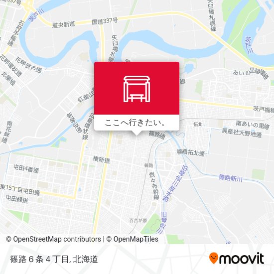 篠路６条４丁目地図