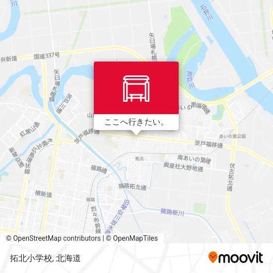 拓北小学校地図