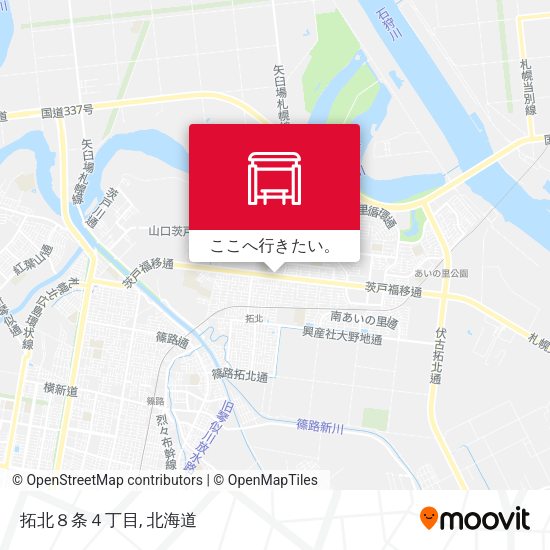 拓北８条４丁目地図