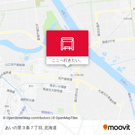 あいの里３条７丁目地図